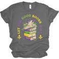 Let The Good Books Roll Mardi Gras Reading Unisex Jersey T-Shirt Let The Good Books Roll Mardi Gras Reading Unisex Jersey T-Shirt