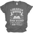 Librarian Because Book Wizard Library Humor Unisex Jersey T-Shirt Librarian Because Book Wizard Library Humor Unisex Jersey T-Shirt