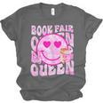 Library Book Fair Queen Vibe Groovy Tie Dye School Reading Unisex Jersey T-Shirt