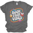 Library Book Fair Vibe Groovy Retro School Reading Nostalgic Unisex Jersey T-Shirt