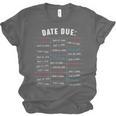 Library Due Date Stamp Card Librarian Book Reading Vintage Unisex Jersey T-Shirt Library Due Date Stamp Card Librarian Book Reading Vintage Unisex Jersey T-Shirt
