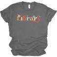 Library School Librarian Book Lover Reading Floral For Women Unisex Jersey T-Shirt