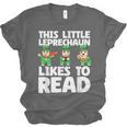 This Little Leprechaun Likes To Read St Patrick's Day Book Unisex Jersey T-Shirt