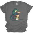 Lizard Reading Book Librarian Bookworm Reader Read Unisex Jersey T-Shirt Lizard Reading Book Librarian Bookworm Reader Read Unisex Jersey T-Shirt