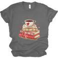 Love Book Coffee Heart Coquette Bow Valentines Day Unisex Jersey T-Shirt Love Book Coffee Heart Coquette Bow Valentines Day Unisex Jersey T-Shirt