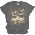 Love God Drink Coffee Read Books Christian Tee Unisex Jersey T-Shirt