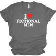 I Love Heart Fictional Men Simple Cute Books Reading Unisex Jersey T-Shirt