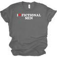 I Love Heart Fictional Men Simple Cute Reading Books Unisex Jersey T-Shirt