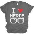 I Love Nerds I Heart Nerds For Science Book Knowledge Geeks Unisex Jersey T-Shirt I Love Nerds I Heart Nerds For Science Book Knowledge Geeks Unisex Jersey T-Shirt