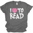 I LOVE TO READ Reading Books Bookworm Library Day Novelty Unisex Jersey T-Shirt