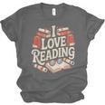 I Love Reading Books Literature Enthusiast Fun Unisex Jersey T-Shirt