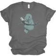 Manatee Reading Book Bookworm Manatees Ocean Animal Lover Unisex Jersey T-Shirt