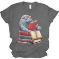 Manatee Reading Books Matching Bookworm Readers Librarian Unisex Jersey T-Shirt