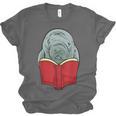 Manatee Reading Books Sea Animal Manatee Unisex Jersey T-Shirt Manatee Reading Books Sea Animal Manatee Unisex Jersey T-Shirt