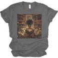 Melanin Afro Women Educated Reading Book History Unisex Jersey T-Shirt
