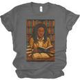 Melanin Girl Locs Book Lover Librarian Teacher Student Unisex Jersey T-Shirt