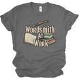 Wordsmith At Work Vintage Writer & Author Pen Book Lover Unisex Jersey T-Shirt Wordsmith At Work Vintage Writer & Author Pen Book Lover Unisex Jersey T-Shirt