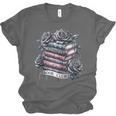 Morally Grey Book Club Floral Book Lover Graphic Unisex Jersey T-Shirt