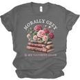 Morally Grey Book Lovers Dark Romance Reader Favorite Color Unisex Jersey T-Shirt Morally Grey Book Lovers Dark Romance Reader Favorite Color Unisex Jersey T-Shirt
