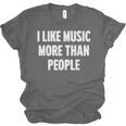 I Like Music More Than People For Introverts Unisex Jersey T-Shirt