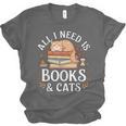 All I Need Is Books And Cats Reading Unisex Jersey T-Shirt