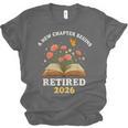 A New Chapter Begins Retired 2026 Floral Book Butterfly Tee Unisex Jersey T-Shirt A New Chapter Begins Retired 2026 Floral Book Butterfly Tee Unisex Jersey T-Shirt