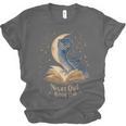 Night Owl Book Club Crescent Moon Late Night Reading Unisex Jersey T-Shirt