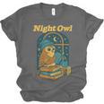 Night Owl Cozy Reading Tea Coffee Lover Bookworm Cute Unisex Jersey T-Shirt