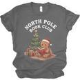 North Pole Book Club Gingerbread Christmas Reading Unisex Jersey T-Shirt