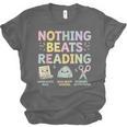 Nothing Beats Reading Book Librarian Across America Kids Unisex Jersey T-Shirt