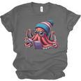 Octopus Reading Book Kraken Book Lover Unisex Jersey T-Shirt
