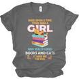 Once Upon A Time There Was A Girl Who Loves Books And Cats Unisex Jersey T-Shirt Once Upon A Time There Was A Girl Who Loves Books And Cats Unisex Jersey T-Shirt