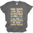 One Does Not Stop Buying Books Because There Is No More Shel Unisex Jersey T-Shirt