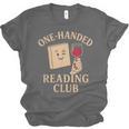 One-Handed Reading Club Smutty Book Lover Unisex Jersey T-Shirt One-Handed Reading Club Smutty Book Lover Unisex Jersey T-Shirt