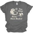You Otter Read More Books Cute Otter Book Lover Unisex Jersey T-Shirt You Otter Read More Books Cute Otter Book Lover Unisex Jersey T-Shirt