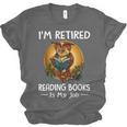 Owl I'm Retired Reading Books Is My Job Unisex Jersey T-Shirt
