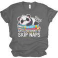 Panda Napping On Books Life’s Too Short To Skip Naps Unisex Jersey T-Shirt