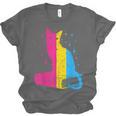 Pansexual Pride Celestial Cat Sitting Book LGBTQ Pan Colors Men Women Unisex Jersey T-Shirt Pansexual Pride Celestial Cat Sitting Book LGBTQ Pan Colors Men Women Unisex Jersey T-Shirt