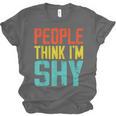 People Think I'm Shy I Introvert Unisex Jersey T-Shirt People Think I'm Shy I Introvert Unisex Jersey T-Shirt