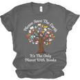 Please Save The Earth It's The Only Planet With Books Unisex Jersey T-Shirt