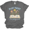Plot Twist I'm Pregnant Literary Pregnancy Announcement Book Unisex Jersey T-Shirt Plot Twist I'm Pregnant Literary Pregnancy Announcement Book Unisex Jersey T-Shirt
