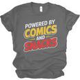 Powered By Comics And Snacks Comic Book Lover Unisex Jersey T-Shirt
