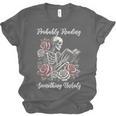 Probably Reading Something Unholy Book Lovers Unisex Jersey T-Shirt