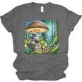 Rabbit Reading Book Under Large Mushroom Easter Bandana Unisex Jersey T-Shirt