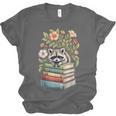 Raccoon Books Reading Flowers Unisex Jersey T-Shirt