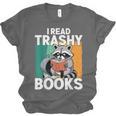 Raccoon Smutty Book Lover Spicy Romance Novels Women's Unisex Jersey T-Shirt