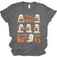Read Boo KS Read More Bo KS Cute Ghost Reading Book Unisex Jersey T-Shirt
