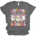 Read More Books Ghosts Reading Book Teacher Halloween Unisex Jersey T-Shirt