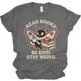 Read Books Be Kind Stay Weird Moth Coffee Lover Reading Unisex Jersey T-Shirt Read Books Be Kind Stay Weird Moth Coffee Lover Reading Unisex Jersey T-Shirt