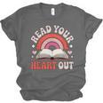 Read Your Heart Out Book Lovers Emotional Fall Vibes Unisex Jersey T-Shirt